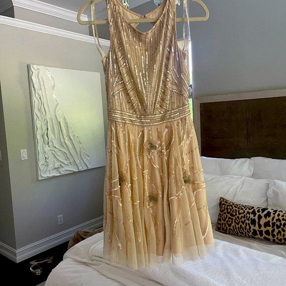 Aidan Mattox Beaded Cocktail Dress Aidan Mattox Beaded Cocktail Dress
